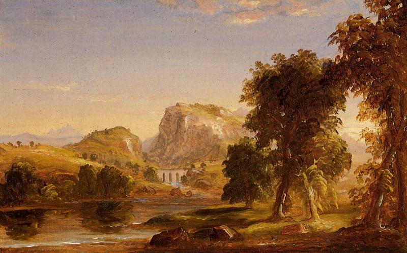 Thomas Cole Sketch for Dream of Arcadia oil painting image